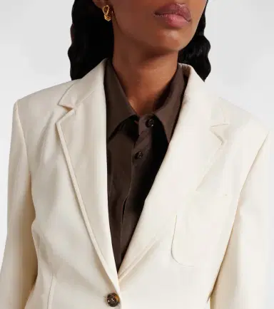 Max Mara Single-breasted cotton blazer | Thumbnail 6 Max Mara Single-breasted cotton blazer | Thumbnail 6