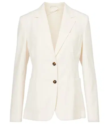 Max Mara Single-breasted cotton blazer | Thumbnail 1 Max Mara Single-breasted cotton blazer | Thumbnail 1