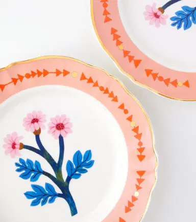 Bitossi Botanica set of 4 porcelain dinner plates | Thumbnail 2 Bitossi Botanica set of 4 porcelain dinner plates | Thumbnail 2