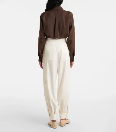 Max Mara Coccole cotton pants | Thumbnail 4 Max Mara Coccole cotton pants | Thumbnail 4