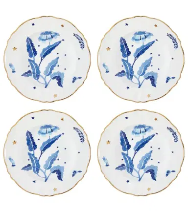Bitossi Marino set of 4 porcelain soup plates | Thumbnail 1 Bitossi Marino set of 4 porcelain soup plates | Thumbnail 1