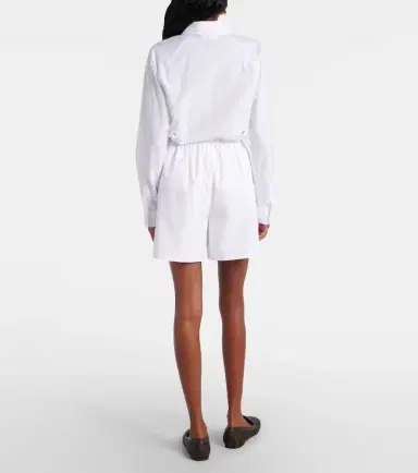Max Mara Antiope high-rise cotton shorts | Thumbnail 3 Max Mara Antiope high-rise cotton shorts | Thumbnail 3