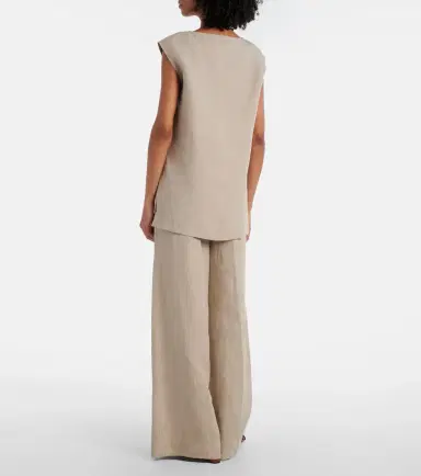 Max Mara Colombo linen top | Thumbnail 2 Max Mara Colombo linen top | Thumbnail 2