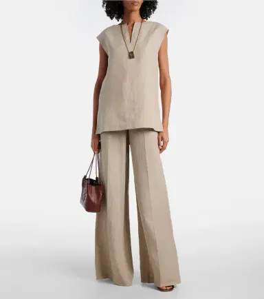 Max Mara Colombo linen top | Thumbnail 3 Max Mara Colombo linen top | Thumbnail 3