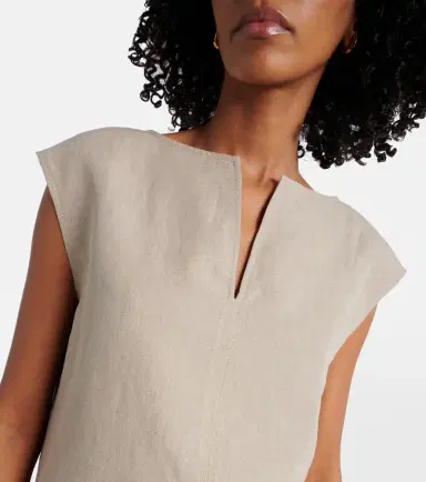 Max Mara Colombo linen top | Thumbnail 5 Max Mara Colombo linen top | Thumbnail 5
