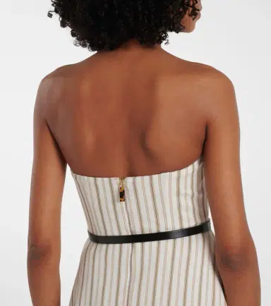 Max Mara Fervida cotton and linen midi dress | Thumbnail 5 Max Mara Fervida cotton and linen midi dress | Thumbnail 5
