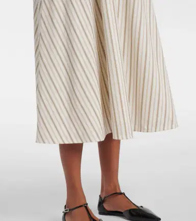 Max Mara Fervida cotton and linen midi dress | Thumbnail 6 Max Mara Fervida cotton and linen midi dress | Thumbnail 6