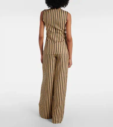 Max Mara Rodeo striped linen and cotton-blend top | Thumbnail 2 Max Mara Rodeo striped linen and cotton-blend top | Thumbnail 2