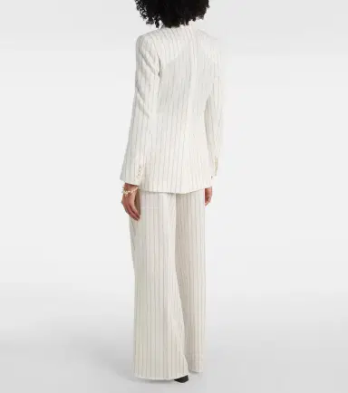 Max Mara Jadi striped cotton and linen blazer | Thumbnail 4 Max Mara Jadi striped cotton and linen blazer | Thumbnail 4