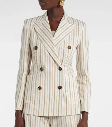 Max Mara Pensile cotton and linen blazer | Thumbnail 7 Max Mara Pensile cotton and linen blazer | Thumbnail 7