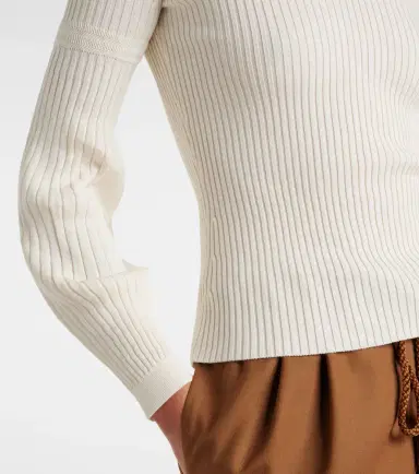 Max Mara Gioiosa ribbed-knit cotton sweater | Thumbnail 4 Max Mara Gioiosa ribbed-knit cotton sweater | Thumbnail 4