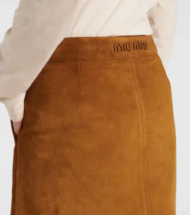 Miu Miu Suede miniskirt | Thumbnail 3 Miu Miu Suede miniskirt | Thumbnail 3
