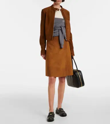 Miu Miu Suede miniskirt | Thumbnail 4 Miu Miu Suede miniskirt | Thumbnail 4