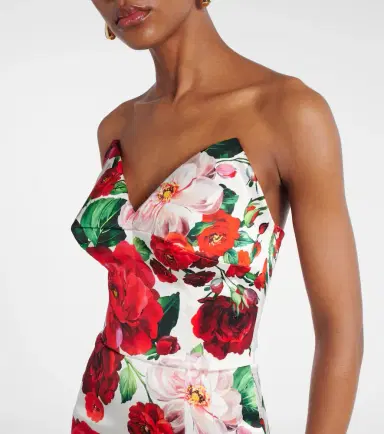 Dolce & Gabbana Floral midi dress | Thumbnail 3 Dolce & Gabbana Floral midi dress | Thumbnail 3