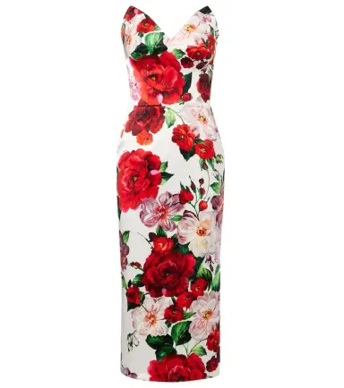 Dolce & Gabbana Floral midi dress | Thumbnail 1 Dolce & Gabbana Floral midi dress | Thumbnail 1