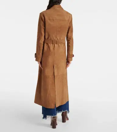 Nour Hammour Tate suede trench coat | Thumbnail 5 Nour Hammour Tate suede trench coat | Thumbnail 5