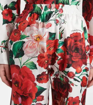 Dolce & Gabbana Floral silk satin wide-leg pants | Thumbnail 4 Dolce & Gabbana Floral silk satin wide-leg pants | Thumbnail 4