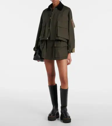 Sacai Cotton-blend shorts | Thumbnail 2 Sacai Cotton-blend shorts | Thumbnail 2