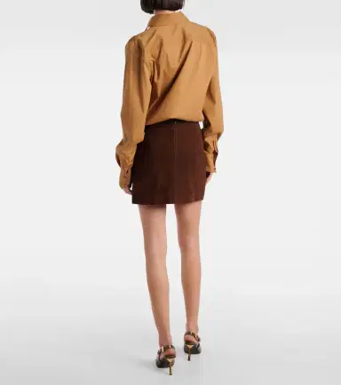 Nour Hammour Remi suede miniskirt | Thumbnail 4 Nour Hammour Remi suede miniskirt | Thumbnail 4