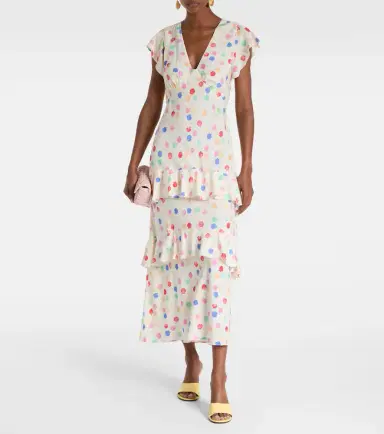 Rixo Meena polka-dot tiered maxi dress | Thumbnail 3 Rixo Meena polka-dot tiered maxi dress | Thumbnail 3