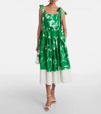 Erdem Floral cotton poplin midi dress | Thumbnail 2 Erdem Floral cotton poplin midi dress | Thumbnail 2