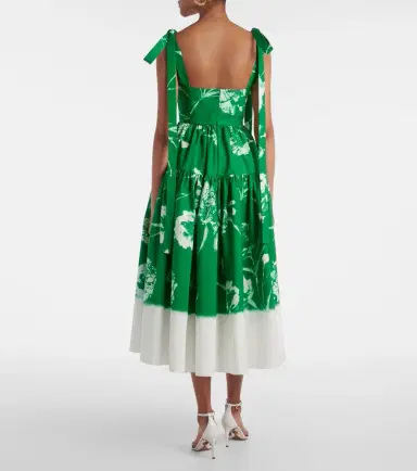 Erdem Floral cotton poplin midi dress | Thumbnail 4 Erdem Floral cotton poplin midi dress | Thumbnail 4