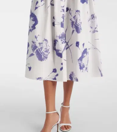 Erdem Floral cotton poplin midi dress | Thumbnail 3 Erdem Floral cotton poplin midi dress | Thumbnail 3