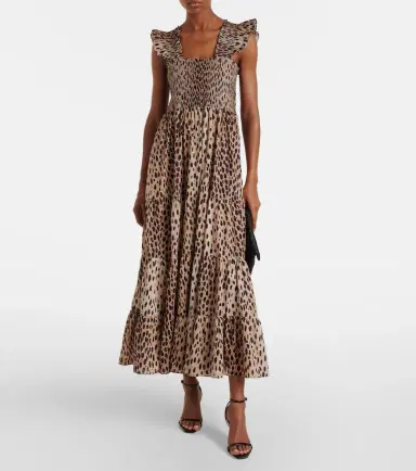 Rixo Tiered leopard-print cotton maxi dress | Thumbnail 2 Rixo Tiered leopard-print cotton maxi dress | Thumbnail 2