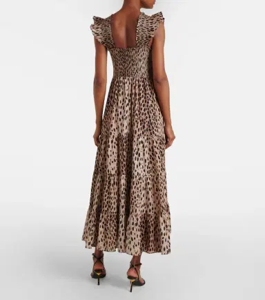 Rixo Tiered leopard-print cotton maxi dress | Thumbnail 5 Rixo Tiered leopard-print cotton maxi dress | Thumbnail 5