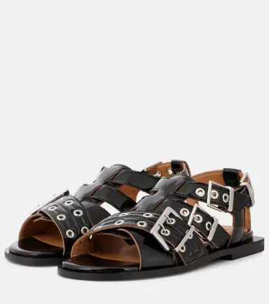Ganni Buckle-detail sandals | Thumbnail 3 Ganni Buckle-detail sandals | Thumbnail 3