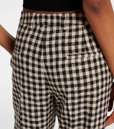 'S Max Mara 'S Max Mara Daisy gingham cropped straight pants | Thumbnail 4 'S Max Mara 'S Max Mara Daisy gingham cropped straight pants | Thumbnail 4