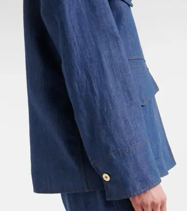 'S Max Mara 'S Max Mara Ginny cotton and linen twill jacket | Thumbnail 6 'S Max Mara 'S Max Mara Ginny cotton and linen twill jacket | Thumbnail 6