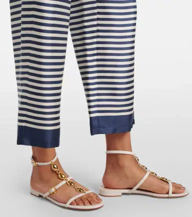 'S Max Mara 'S Max Mara Nine striped silk wide-leg pants | Thumbnail 3 'S Max Mara 'S Max Mara Nine striped silk wide-leg pants | Thumbnail 3