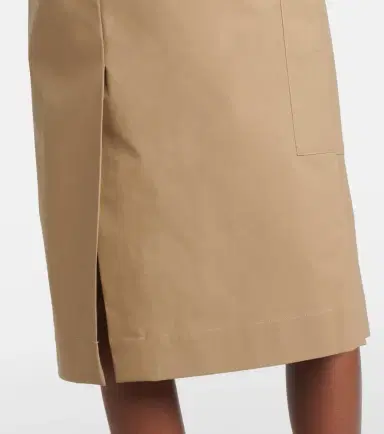 Tod's Tie-detail coated cotton midi skirt | Thumbnail 6 Tod's Tie-detail coated cotton midi skirt | Thumbnail 6