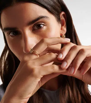 Roxanne First Mini Moon and Star set of 14kt gold rings with diamonds | Thumbnail 3 Roxanne First Mini Moon and Star set of 14kt gold rings with diamonds | Thumbnail 3