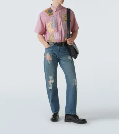 Junya Watanabe x Levi's patchwork straight jeans | Thumbnail 4 Junya Watanabe x Levi's patchwork straight jeans | Thumbnail 4