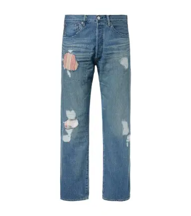 Junya Watanabe x Levi's patchwork straight jeans | Thumbnail 1 Junya Watanabe x Levi's patchwork straight jeans | Thumbnail 1