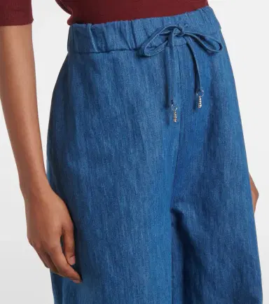 Gabriela Hearst Gelos high-rise cotton and linen wide-leg pants | Thumbnail 3 Gabriela Hearst Gelos high-rise cotton and linen wide-leg pants | Thumbnail 3