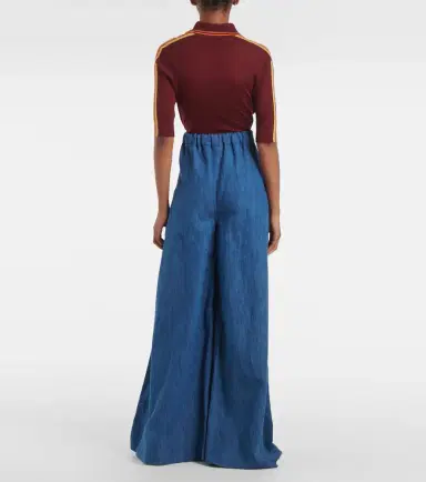 Gabriela Hearst Gelos high-rise cotton and linen wide-leg pants | Thumbnail 4 Gabriela Hearst Gelos high-rise cotton and linen wide-leg pants | Thumbnail 4
