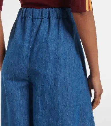 Gabriela Hearst Gelos high-rise cotton and linen wide-leg pants | Thumbnail 5 Gabriela Hearst Gelos high-rise cotton and linen wide-leg pants | Thumbnail 5
