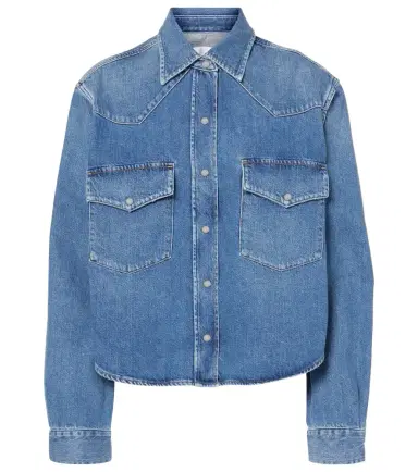 Citizens of Humanity Cropped denim shirt | Thumbnail 1 Citizens of Humanity Cropped denim shirt | Thumbnail 1