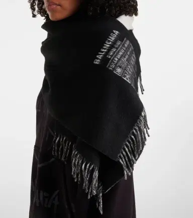 Balenciaga Cashmere and wool scarf | Thumbnail 5 Balenciaga Cashmere and wool scarf | Thumbnail 5