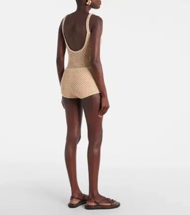 Elie Saab Crochet cotton-blend shorts | Thumbnail 4 Elie Saab Crochet cotton-blend shorts | Thumbnail 4