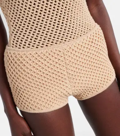 Elie Saab Crochet cotton-blend shorts | Thumbnail 5 Elie Saab Crochet cotton-blend shorts | Thumbnail 5