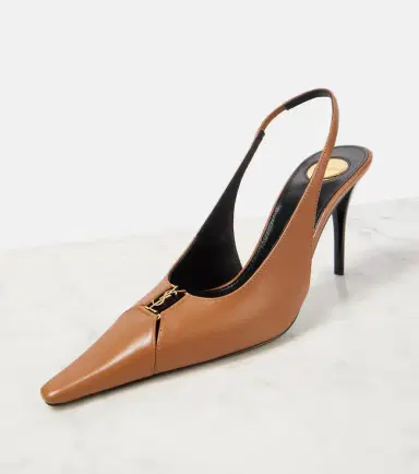 Saint Laurent Babylone Breteuil 90 leather slingback pumps | Thumbnail 5 Saint Laurent Babylone Breteuil 90 leather slingback pumps | Thumbnail 5