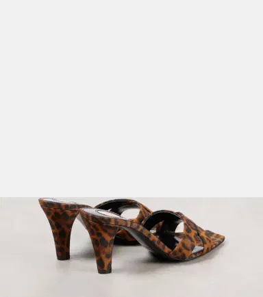 Saint Laurent Jill 75 leopard-print satin mules | Thumbnail 3 Saint Laurent Jill 75 leopard-print satin mules | Thumbnail 3