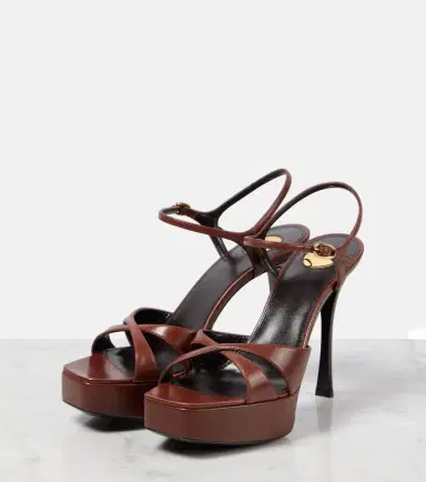 Saint Laurent Debbie 85 leather platform sandals | Thumbnail 2 Saint Laurent Debbie 85 leather platform sandals | Thumbnail 2