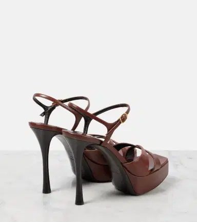 Saint Laurent Debbie 85 leather platform sandals | Thumbnail 4 Saint Laurent Debbie 85 leather platform sandals | Thumbnail 4