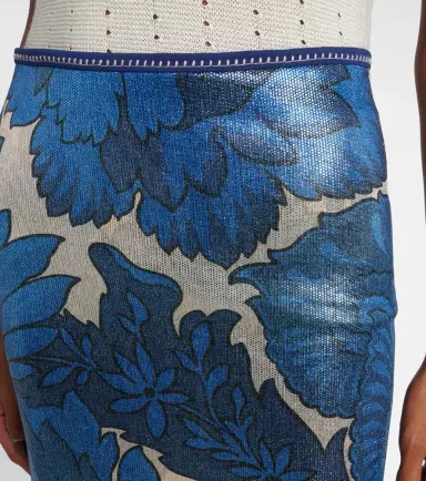 Etro Printed asymmetric lamé maxi skirt | Thumbnail 5 Etro Printed asymmetric lamé maxi skirt | Thumbnail 5