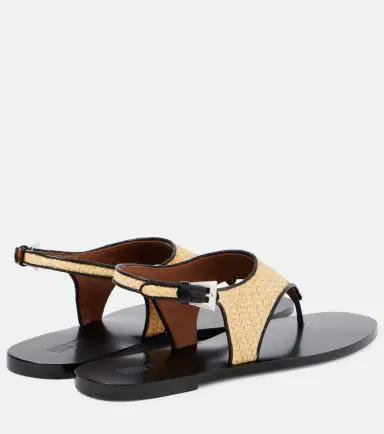 Paris Texas Amalfi raffia-effect thong sandals | Thumbnail 2 Paris Texas Amalfi raffia-effect thong sandals | Thumbnail 2